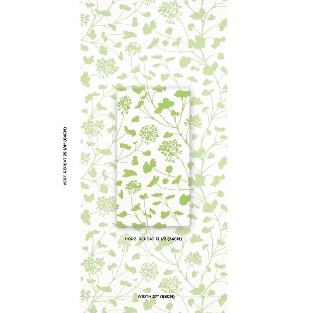 Pennick is a painterly and sunny floral wallcovering that tempers a lush sense of romance with a crisp edge, thanks to a...