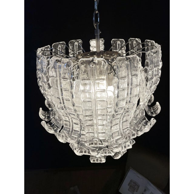 Italian Felci Murano Glass Chandelier by Barovier e Toso, 1972 For Sale - Image 11 of 18