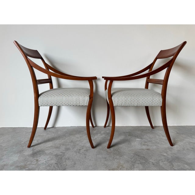 Baker Maharaja Armchairs - a Pair For Sale - Image 4 of 12