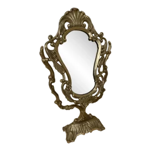 Victorian Brass Vanity Mirror