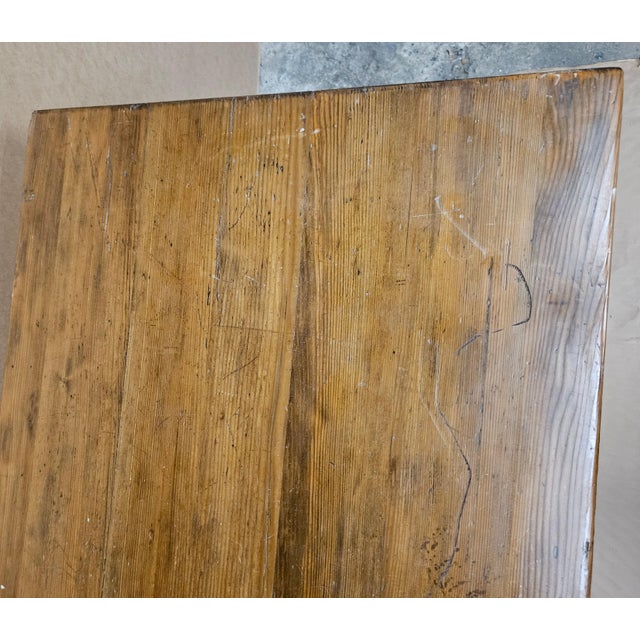 1900s Antique Thonet Farm Dining Work Library Table Industrial For Sale In Philadelphia - Image 6 of 12