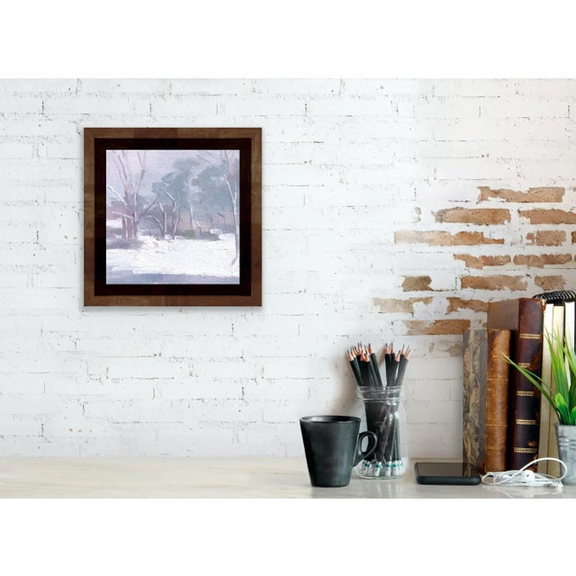 This is an original painting, a view of a field that I have studied through many seasons. I love small paintings- the...