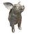 2000 - 2009 Vintage Cast Iron Sitting Pig Garden Statue For Sale - Image 5 of 12