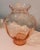 Vintage 1930's Pink Depression Glass Vase For Sale - Image 4 of 8
