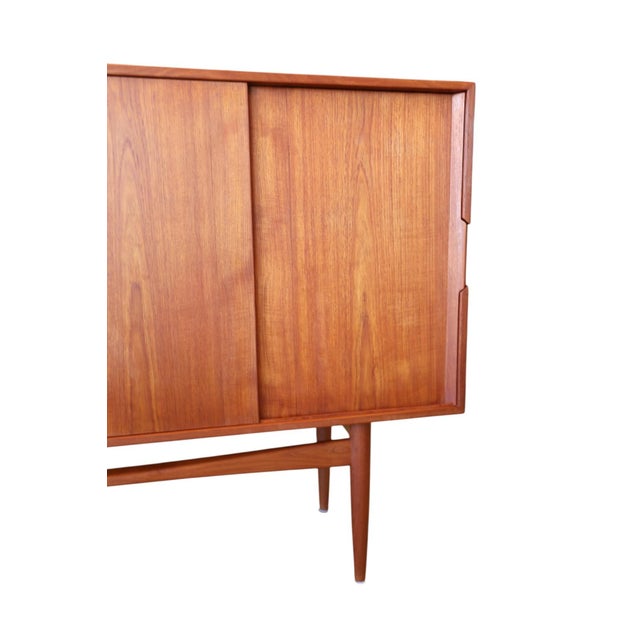 1970s Danish Sideboard in Teak with Sliding Doors, 1960s For Sale - Image 5 of 16