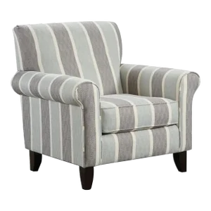 Southern Home "the Grande Mist Lifes a Beach Chair" Gray and Seafoam Fabric