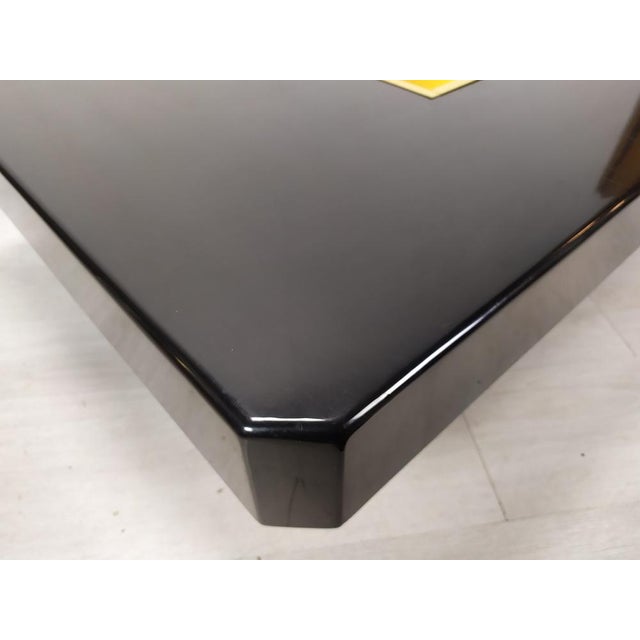 Black & Gold Coffee Table, 1970s For Sale - Image 18 of 18