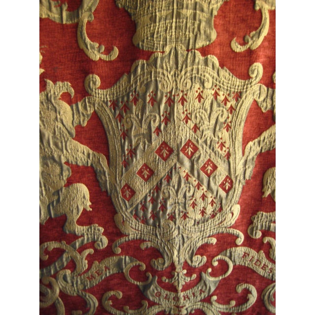 Mid 20th Century 20th Century French Royal Coat of Arm Tapestry For Sale - Image 5 of 8