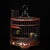 Chinese Vintage Chinese Hardwood Inlaid Cricket Cage With Bronze Hook and Feeder For Sale - Image 3 of 9
