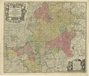 Antique Map of Part of Germany by M. Seutter, 1730