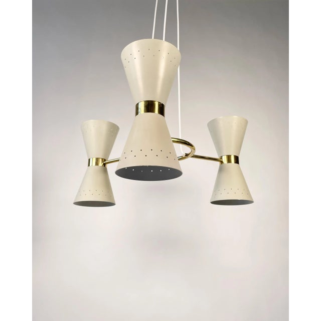 Scandinavian Chandelier by Alf Svensson for Bergboms, 1950s. For Sale - Image 13 of 13