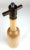 Wood Vintage Wood Peppermill Etched Wine Bottle Shape For Sale - Image 7 of 12
