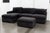 Textile Modern Dark Velvet Upholstered Modular Sofa For Sale - Image 7 of 14