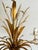 Vintage Gilt Wheat Sheaf Chandelier with White Floral Details, France, 1960s For Sale - Image 4 of 13