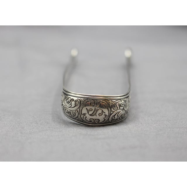 1792 English Sterling Silver George III Period Sugar Tongs For Sale - Image 4 of 6