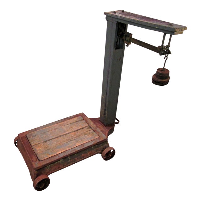Antique Fairbanks Industrial Farm Scale | Chairish