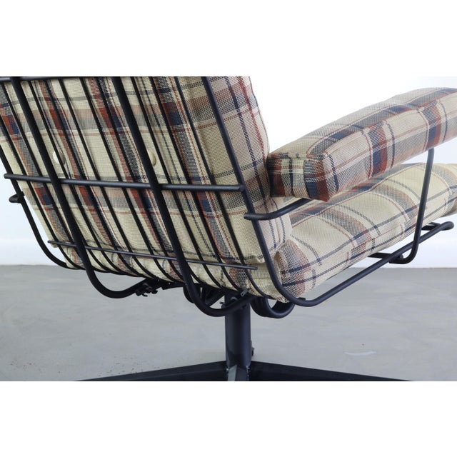 1970s Vintage Black Leather Sling Lounge Chairs by Odd Knutsen with Metal Bases - a Pair For Sale - Image 5 of 7