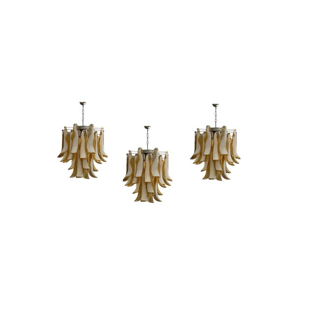 Small Amber Murano Glass Flamingo Chandeliers, Set of 3 For Sale - Image 10 of 10