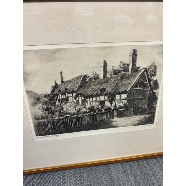 Cecil Forbes for Dickens' Old Curiosity Shop Anne Hathaway's Cottage Etching, Signed For Sale - Image 12 of 13