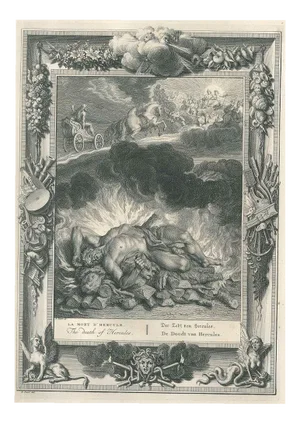Bernard Picart, La Mort d'Hercule, Etching, 1742