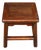Vintage Chinese Ming Style African Rosewood Square Stool With Rich Grain For Sale