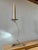 Mid-Century Sculptural Chrome Candlestick With Curved Stem and Architectural Base For Sale In Los Angeles - Image 6 of 8
