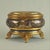 Antique Japanese gilt bronze jewelry box with key, Meiji 19thC Size of the box 11 x 16 x 12 cm