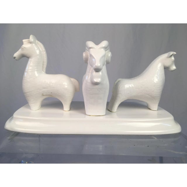 White 1960s Mid-Century Ceramic Sculpture For Sale - Image 8 of 8