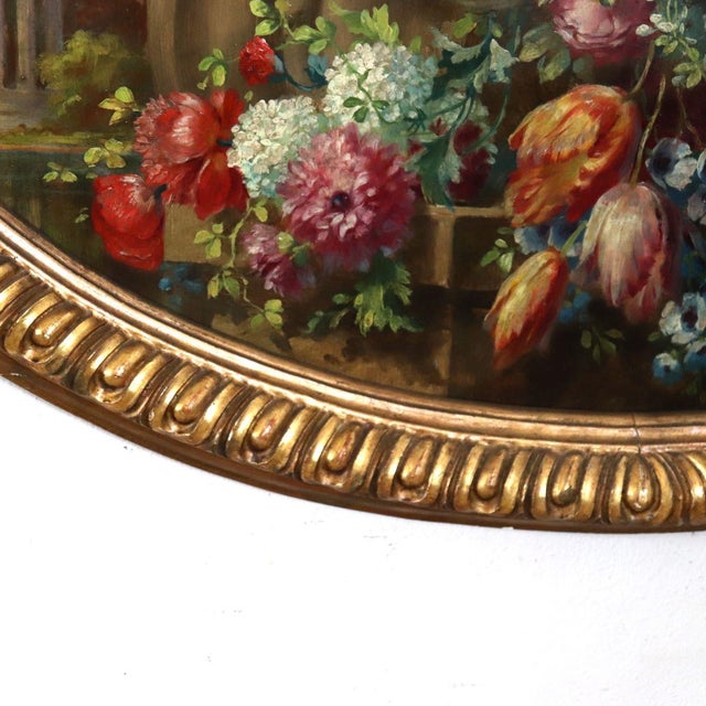 G. Ceragioli, Cherubs with Flowers, Oil Painting on Board, Early 20th Century, Framed For Sale - Image 17 of 18