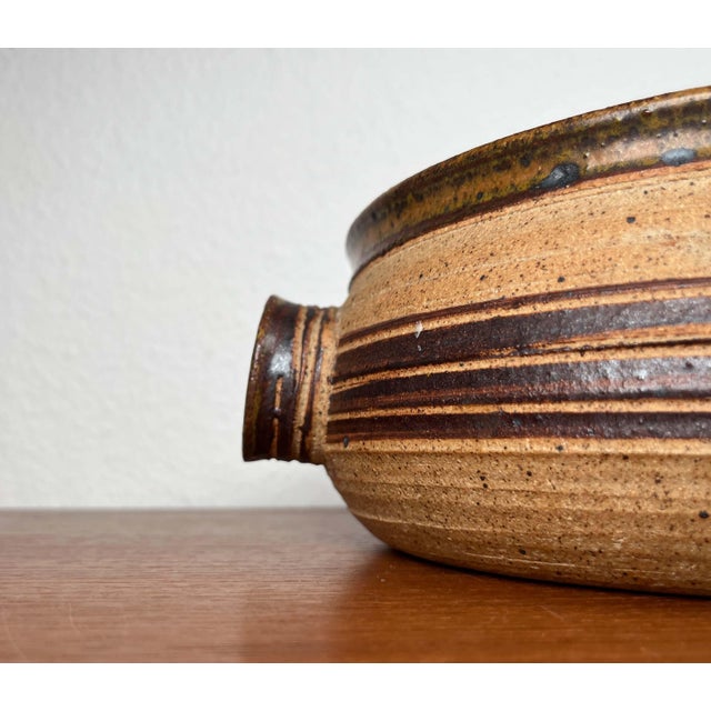 Mid-Century Modern Danish Studio Pottery Bowl by Tue Poulsen for Tue Keramik, 1960s For Sale - Image 9 of 18