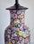 Paint Vintage Chinese Famile Noire Mille Fleurs Large Table Lamps For Sale - Image 7 of 12