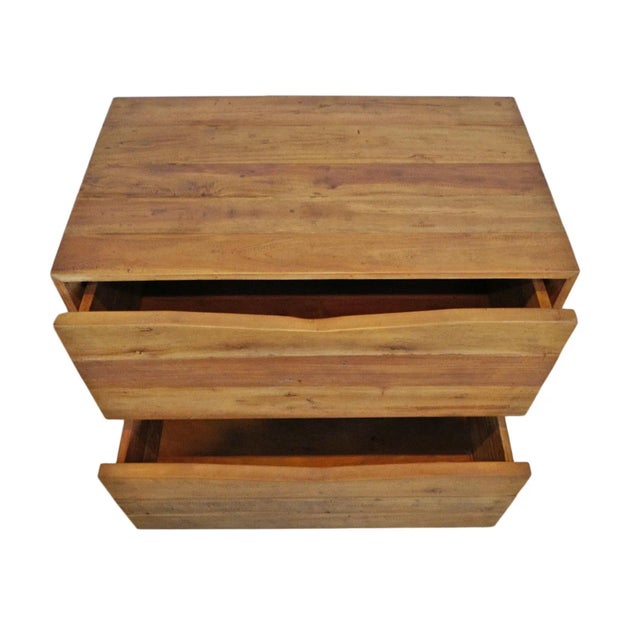 Salvaged Teak Modern Bedside Table / Nightstand For Sale In Los Angeles - Image 6 of 10