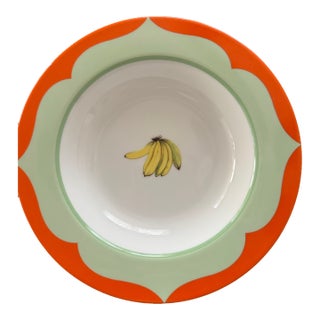 1990s Monkey Business Lynn Chase Large Rim Soup Bowl For Sale