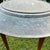 Mid-Century 25" Persian Tinned Copper Shallow Basin Tray Table on Wood Stand 28” For Sale - Image 11 of 12
