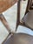 Vintage Wooden Dining Chairs with Brown Leather Seats, 1970s, Set of 3 For Sale - Image 4 of 18