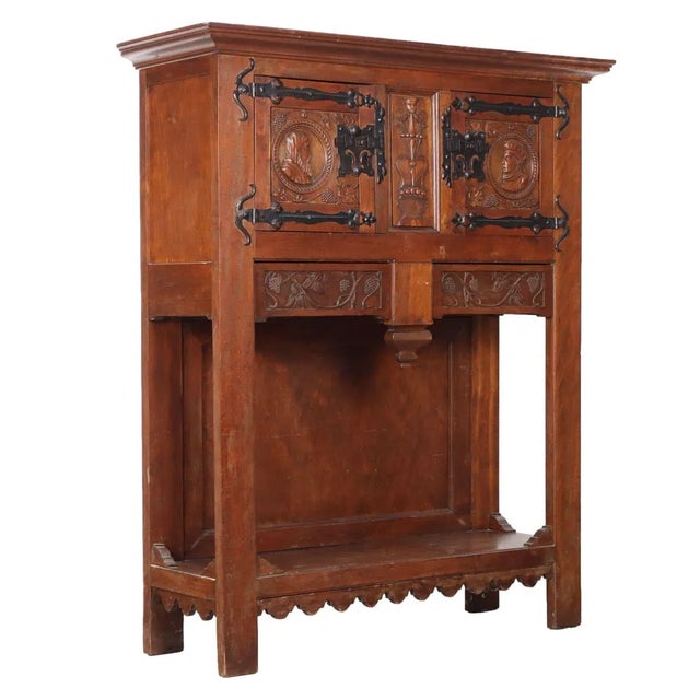 Neo-Renaissance Sideboard in Beech For Sale - Image 13 of 13