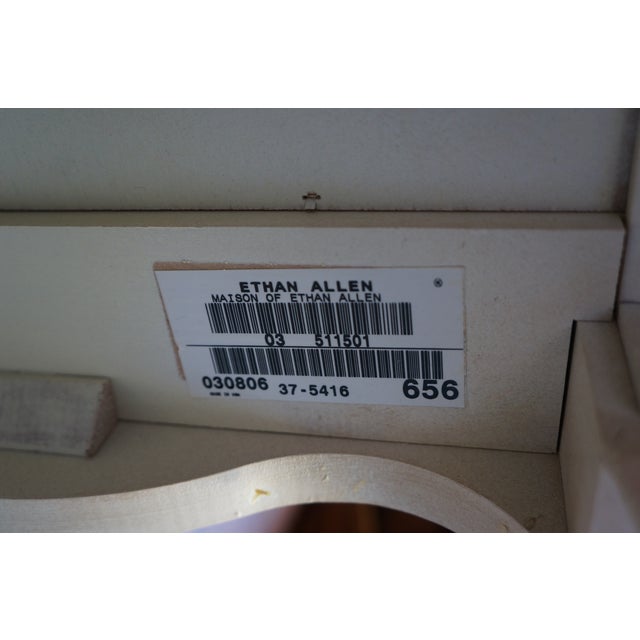 French Provincial Ethan Allen Maison Nightstands ~ a Pair For Sale - Image 3 of 7