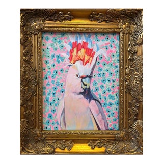 “Daisy” an Original Framed Print of One of Michelle Heimann’s Feathered Friends. For Sale
