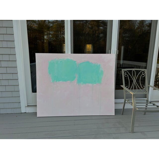 Floating Kiss, by Stephen Remick. Large Contemporary Acrylic Abstract Painting. For Sale - Image 10 of 11