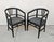Jugendstil Armchairs in Black Lacquer and Chess Pattern Upholstery, 1890s, Set of 2 For Sale - Image 12 of 12