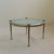 Aqua Wrought Iron Coffee Table with Aquamarine Glass in the style of Lothar Klute, 1980s For Sale - Image 8 of 8
