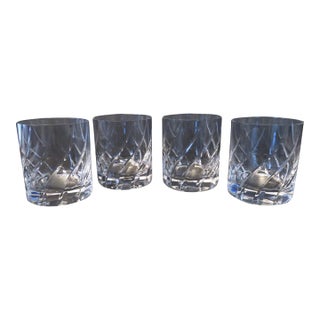 Vintage Mikasa Cut Crystal Olympus Lowball Glasses - Set of 4 For Sale