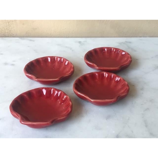 Vintage Emile Henry Shell Shaped Bowls Set of 4 Chairish