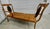Mid-Century Modern Mid-Century Bohemian Burnt Rattan Daybed Bench With Authentic Hand-Woven Cane Seat For Sale - Image 3 of 18