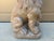 Late 20th Century Vintage Italian Provincial Cast Concrete Lion Garden Statue With Weathered Terracotta Finish For Sale - Image 5 of 12
