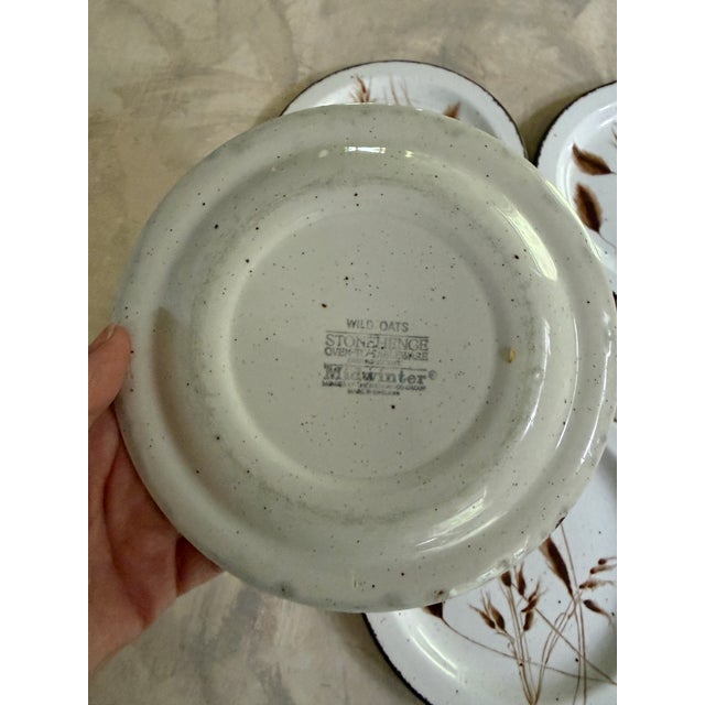 1970s Set of Four (4) Midwinter Stoneware 7” Plates by Wedgwood Group For Sale In Chicago - Image 6 of 7