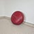 Mid-Century Modern Vintage Red Round Pouf, Italy, 1960s For Sale - Image 3 of 8