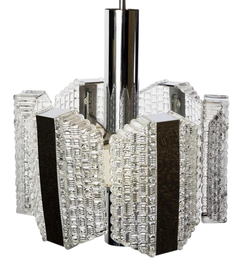 mid century drum chandelier