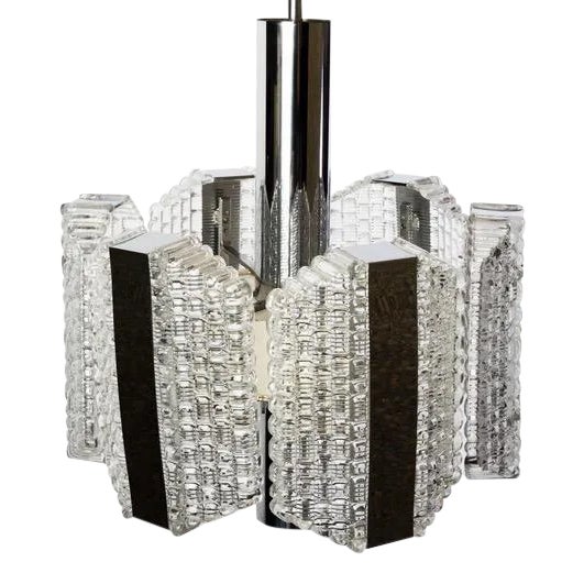 Mid-Century Drum Chandelier by Kaiser Leuchten For Sale