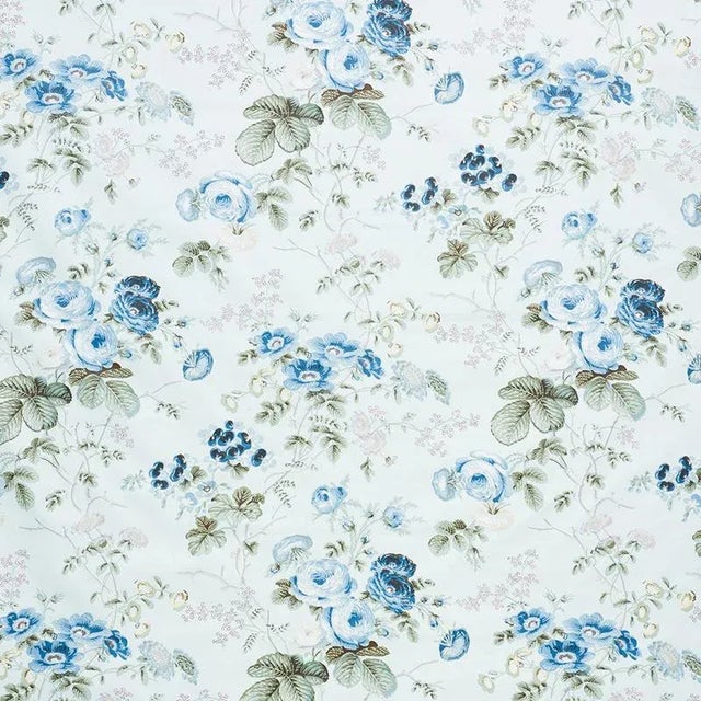Contemporary Sample - Schumacher Salisbury Chintz Fabric in Celadon For Sale - Image 3 of 3